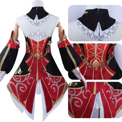 Monenjoy 原神 シュヴルーズ　コスプレ衣装　　帽子付Chevreuse　礼服 ワンピース 洋服 コスチューム イベント コスプレ ハロウィン 洋風 可愛い 舞台衣装