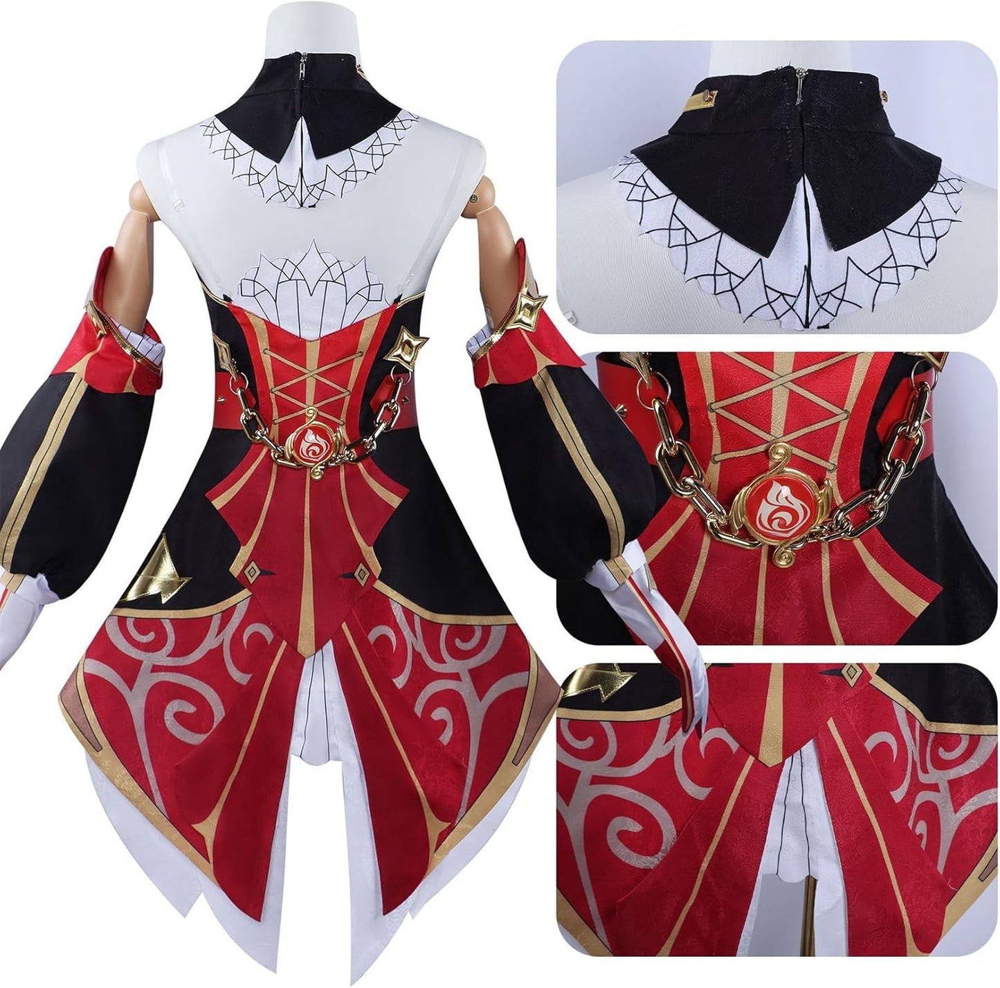 Monenjoy 原神 シュヴルーズ　コスプレ衣装　　帽子付Chevreuse　礼服 ワンピース 洋服 コスチューム イベント コスプレ ハロウィン 洋風 可愛い 舞台衣装 - Monenjoy