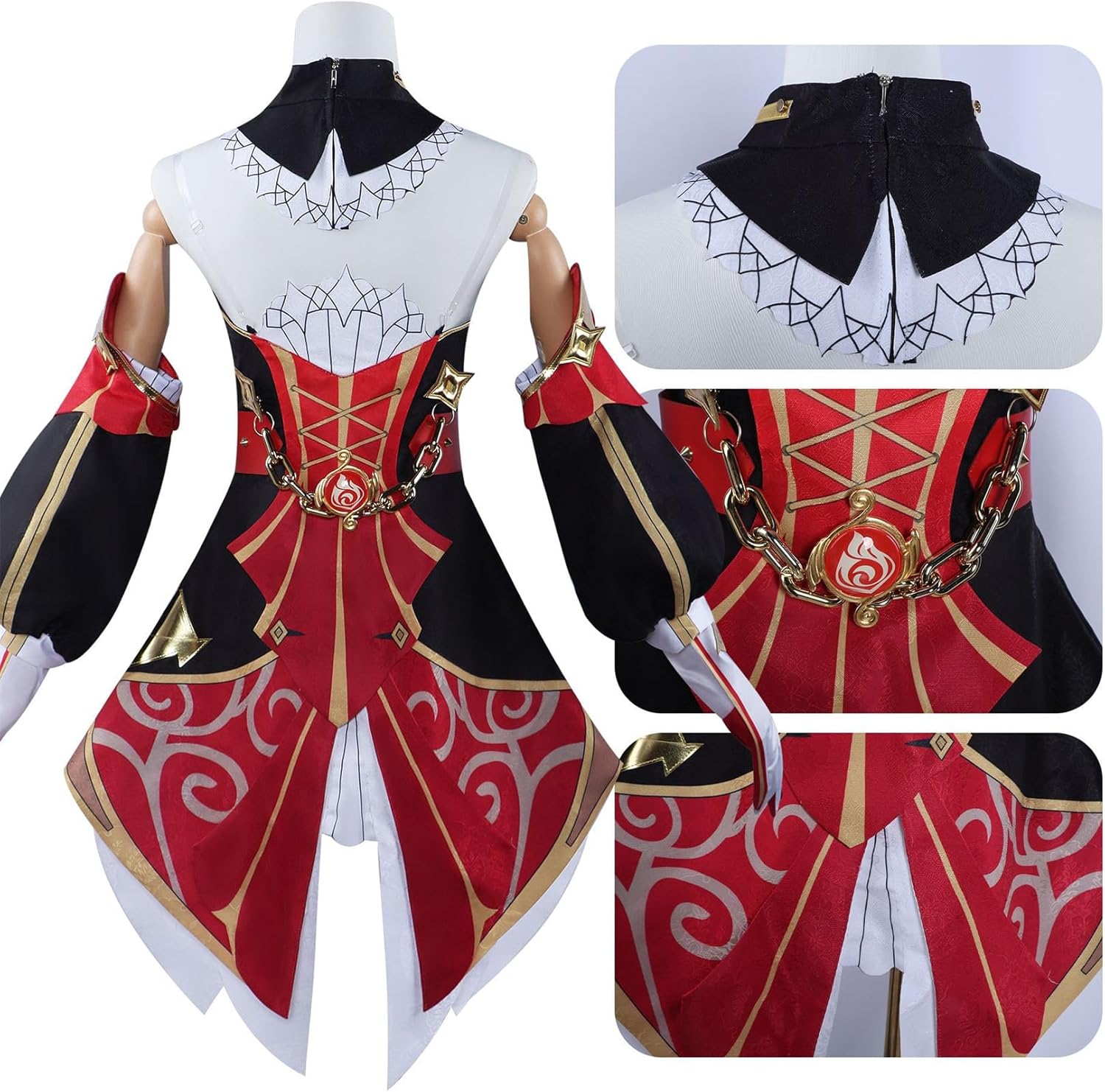 Monenjoy 原神 シュヴルーズ　コスプレ衣装　　帽子付Chevreuse　礼服 ワンピース 洋服 コスチューム イベント コスプレ ハロウィン 洋風 可愛い 舞台衣装 - Monenjoy