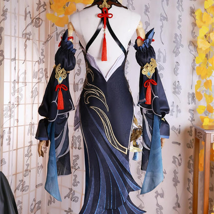 Monenjoy 原神 申鶴 しんかく 冷花幽露 礼服 ワンピース 洋服 コスチューム イベント コスプレ ハロウィン 洋風 可愛い 舞台衣装