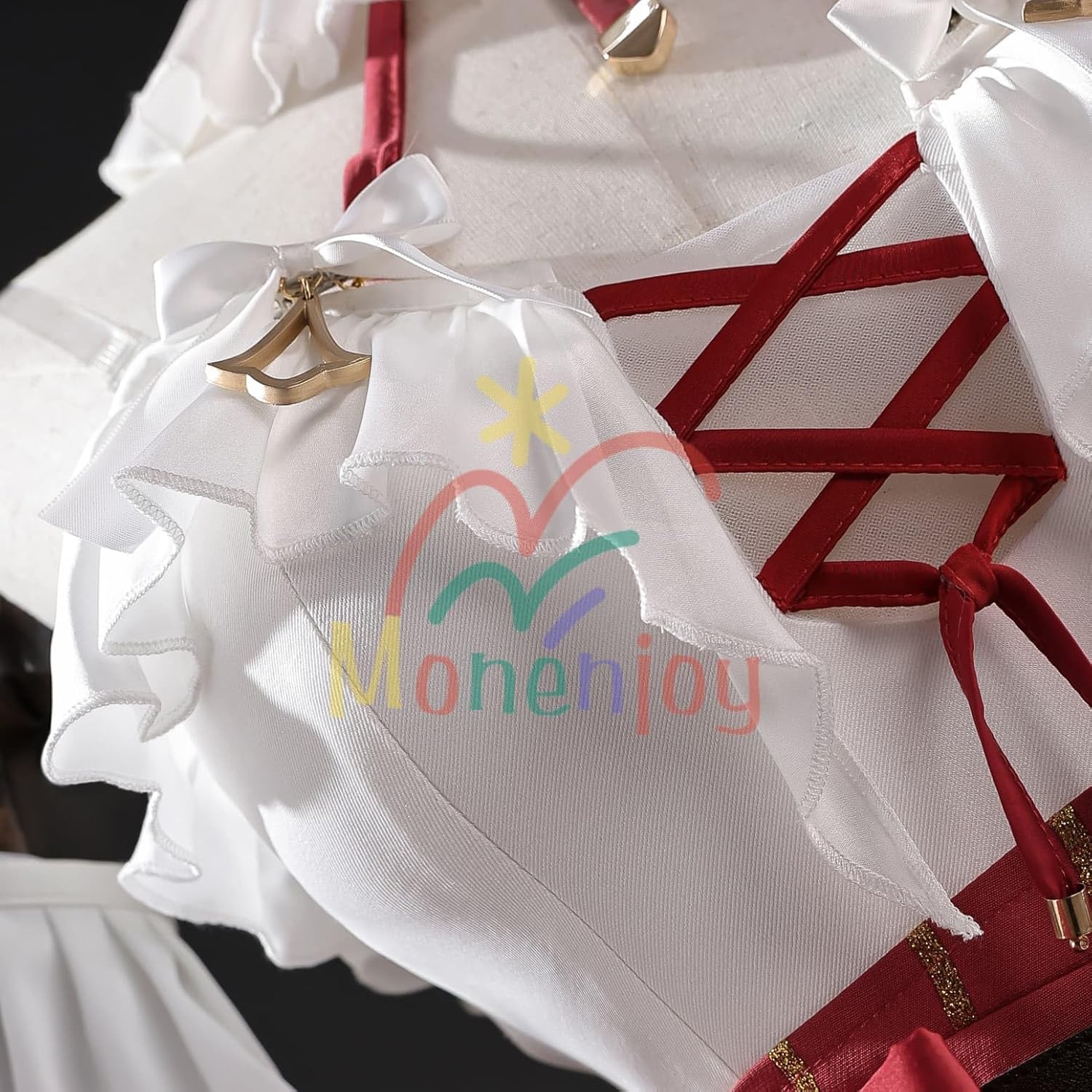 Monenjoy ゼンゼロ 葉瞬光 コスプレ衣装セット（鞄付き・3D樹脂パーツ