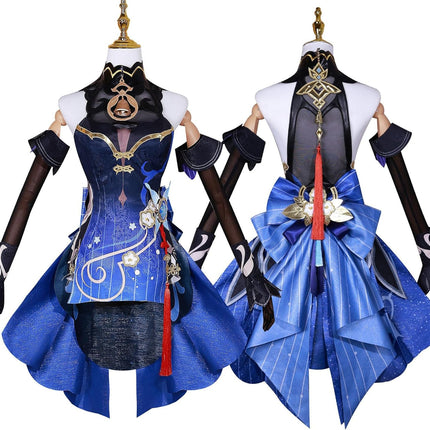 Monenjoy 原神 玄玉瑶芳 甘雨 　コスプレ衣装　礼服 ワンピース 洋服 コスチューム イベント コスプレ ハロウィン 洋風 可愛い 舞台衣装