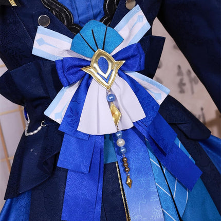 Monenjoy 原神 申鶴 しんかく 冷花幽露 礼服 ワンピース 洋服 コスチューム イベント コスプレ ハロウィン 洋風 可愛い 舞台衣装