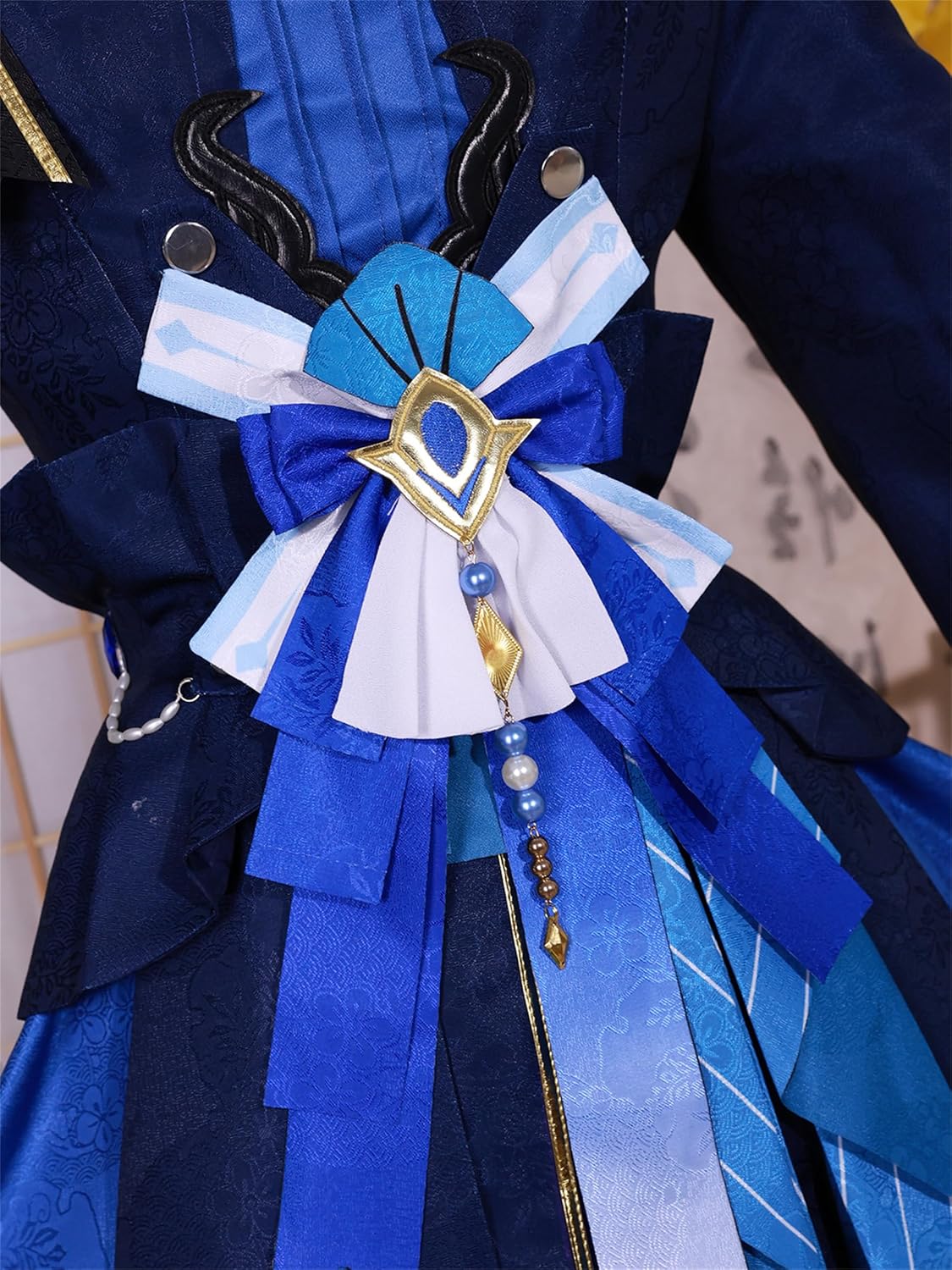 Monenjoy 原神 行秋 竹身雨化 / Bamboo Rain 礼服 コスプレ衣装　飛雲商会 ワンピース 洋服 コスチューム イベント コスプレ ハロウィン 洋風 可愛い 舞台衣装 - Monenjoy