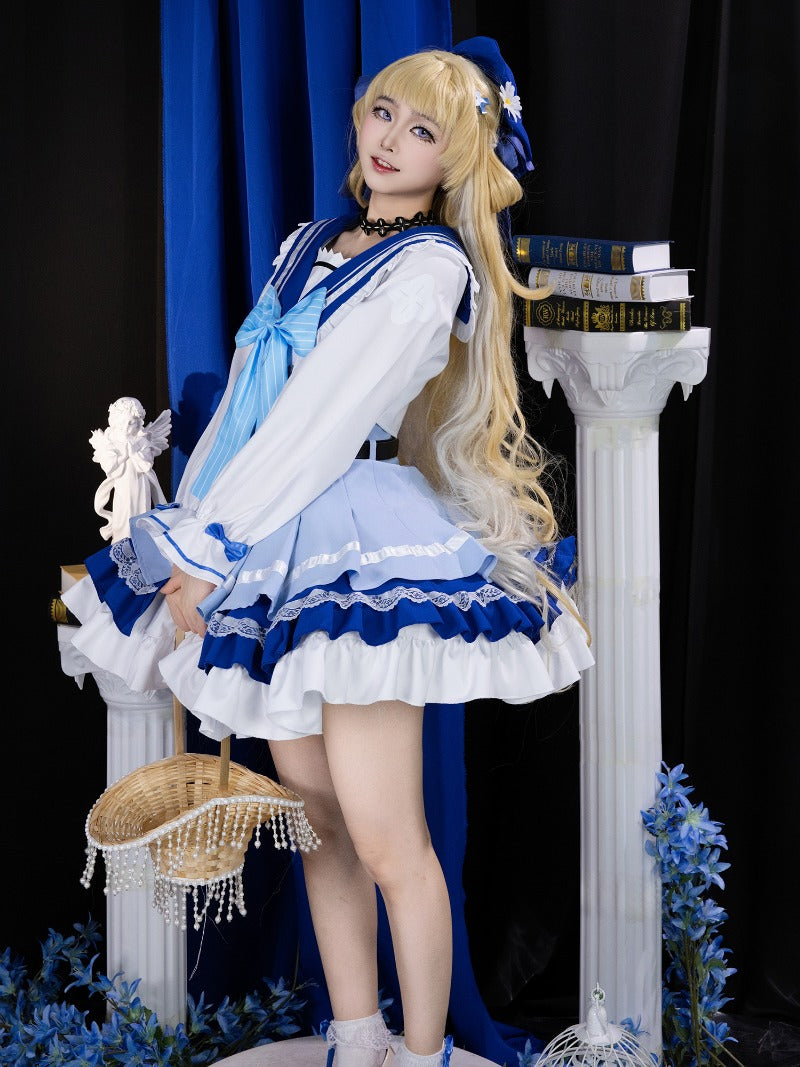 「在庫限り・完売次第終」Monenjoy　鳴潮　ローソンコラボ　フィービー　コスプレ衣装　ワンピース　ドレス　セーラー服　ロリータ　共鳴者　コスチューム　イベント　かわいい　