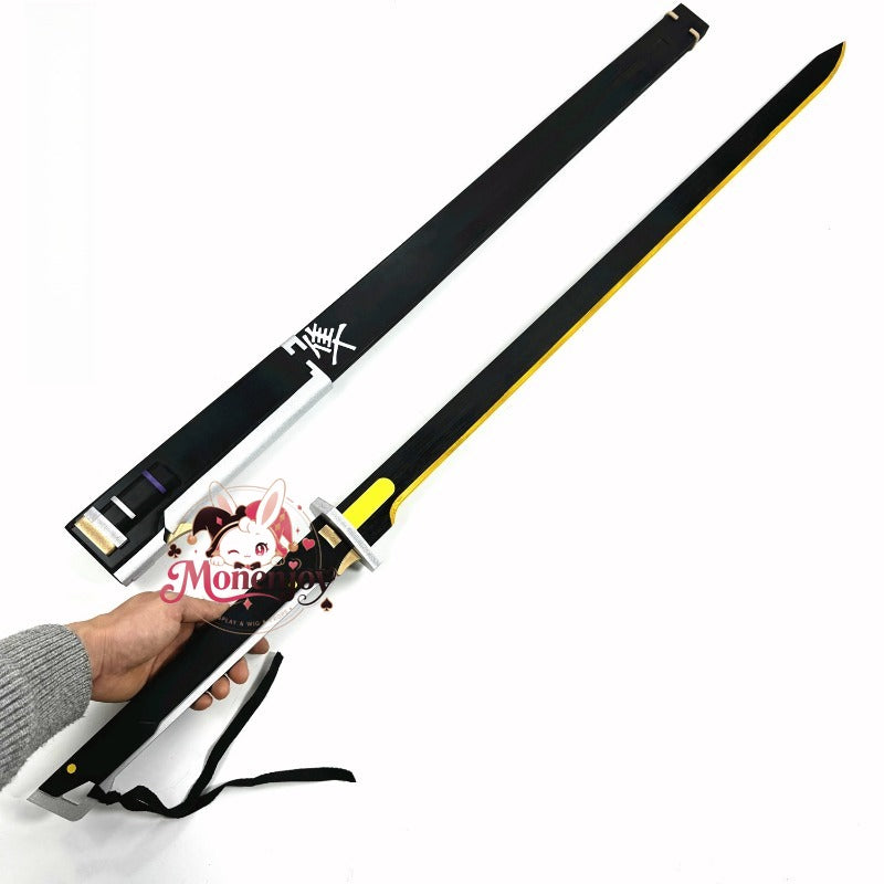 Monenjoy　鳴潮    漂泊者  稽古用長刃 コスプレ道具　武器モデル　レプリカ　木材質　120cm　  散華   秧秧  迅刀 長刃 稽古用長刃 Monenjoy