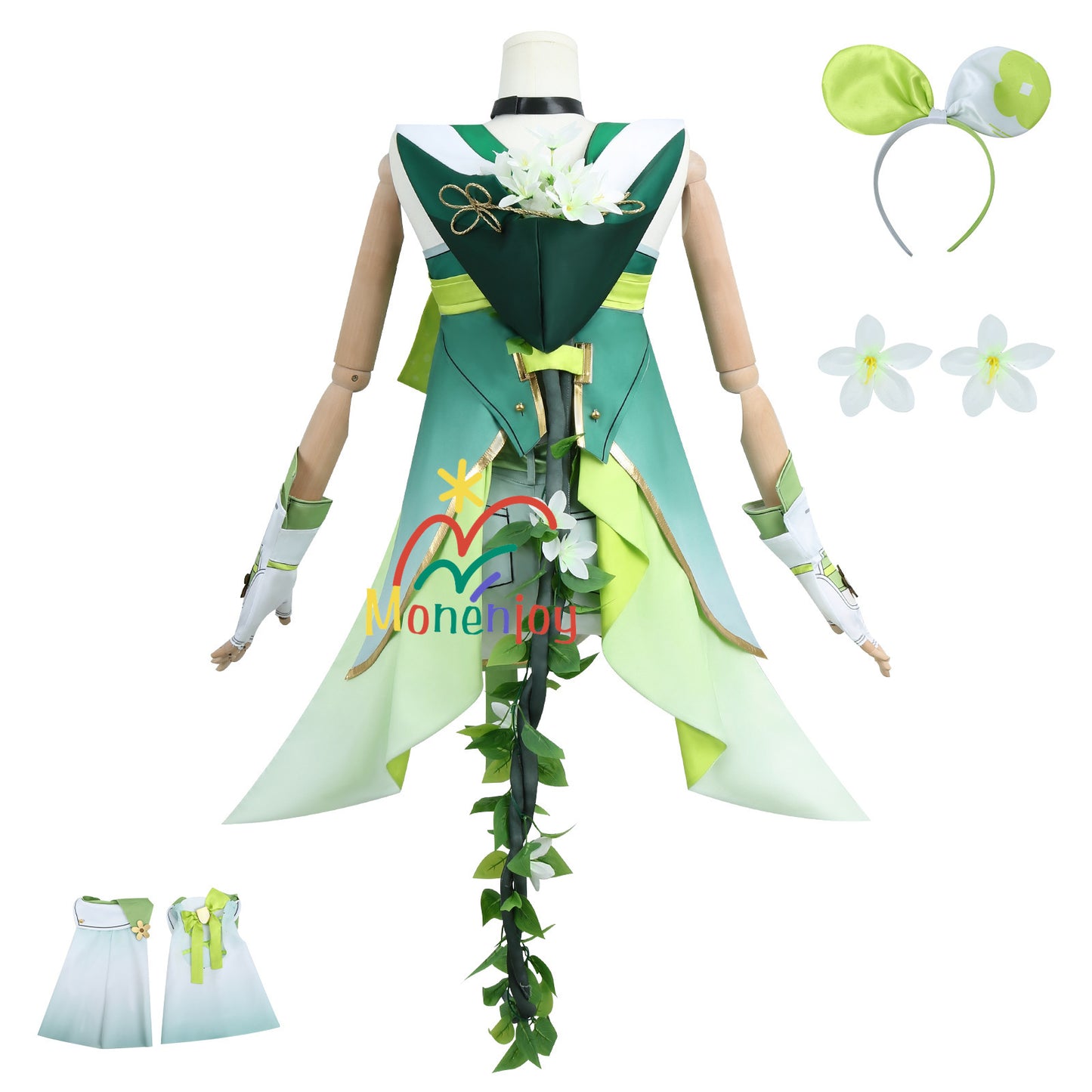 Monenjoy　鳴潮　ヴェリーナ　コスプレ衣装　かわいい　ワンピース　髪飾り付 - Monenjoy
