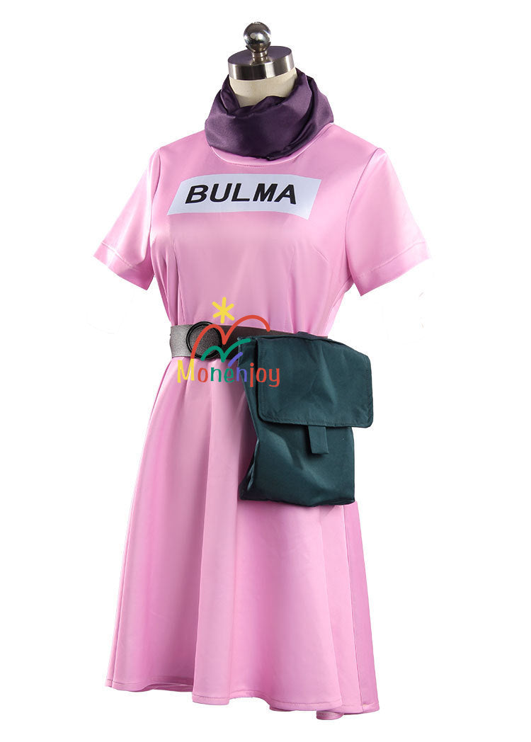 Monenjoy　ドラゴンボール　ブルマ　コスプレ衣装　ワンピース　イベントGS1354 - Monenjoy