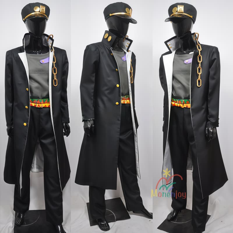 Monenjoy　ジョジョの奇妙な冒険　空条承太郎　コスチューム　コスプレ衣装　帽子付　イベント　衣装