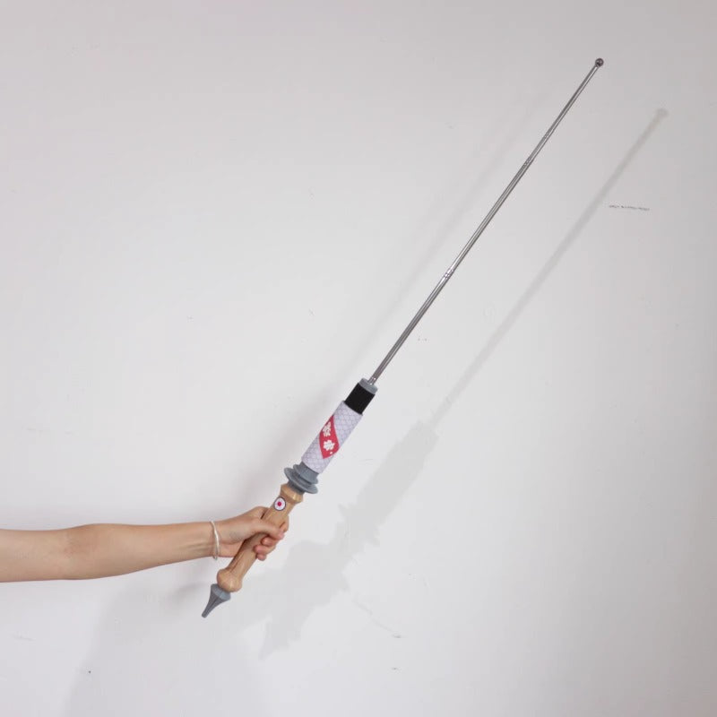 Monenjoy ゼンレスゾーンゼロ  アリス タイム香る海辺　伸縮式ステッキ　武器　杖　最大長120cm　アリス・タイムフィールド  ゼンゼロ ゼ 怪啖屋 コスプレ道具　武器モデル　EVA＋PVC材質　118cm　