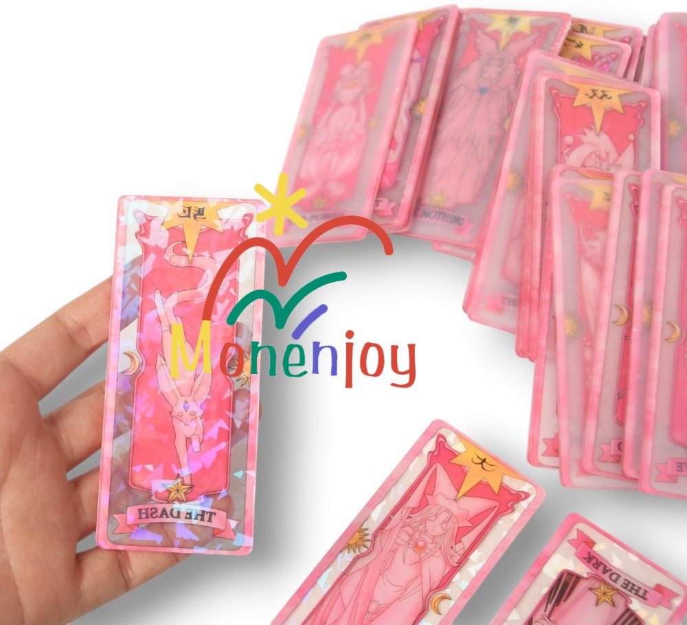 Monenjoy カードキャプターさくら　カードキャプター　54枚　呪文　クロウカード　11cm　さくらカード　クリアカード　クロウカード編 木之本桜　萌グッズ　アクセサリー　おもちゃ　アクリル板　　さくらカード編　 - Monenjoy