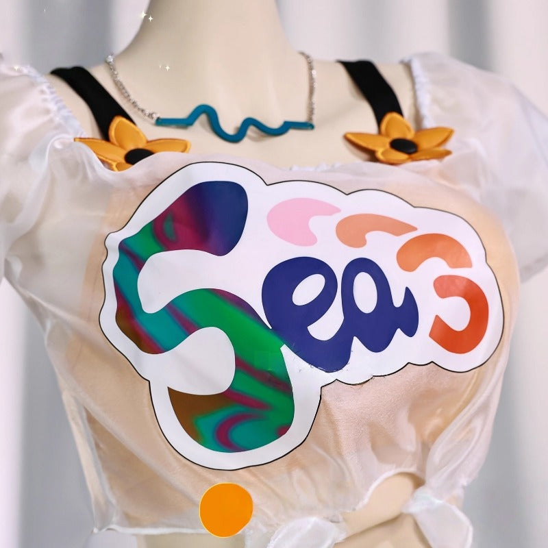 限定在庫、完売次第終了Monenjoy ゼンレスゾーンゼロ リン 夏色ブルースカイ　コスプレ衣装　 バケットハット 水着 コスチュームセット  おしゃれ グッズ おしゃれ アニメ cosplay ゼンゼロ