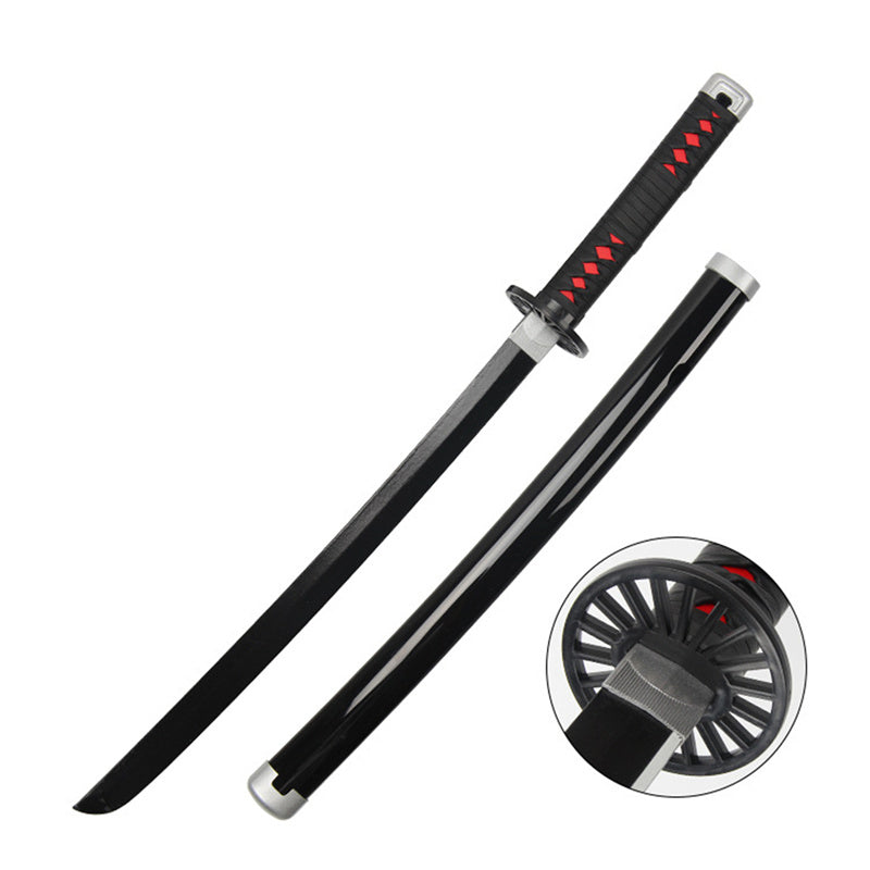 Monenjoy 鬼滅の刃 日輪刀 鬼狩り 我妻 善逸 77cm　グッズ 剣戟奇譚 竈門 和風 大正時代 子供用 コスプレ 舞台 おもちゃ 木 イベント 祭り - Monenjoy