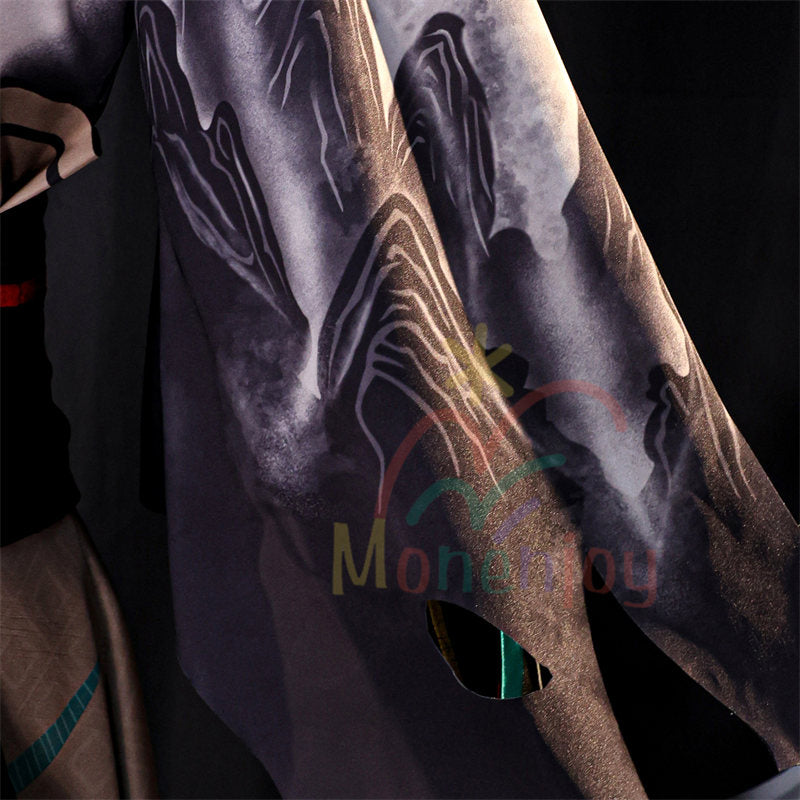 Monenjoy　鳴潮　仇遠　コスプレ衣装　きゅうえん　コスチューム　Wuthering Waves　孤高の剣客　刺繍柄＋人工革更新