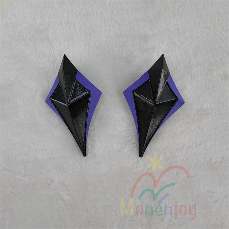 Monenjoy コスプレ小道具 原神 ドゥリン 角 　Durin　悪魔の角  PLA製 3Dプリント　龍人・ホムンクルス 魔龍ドゥリン　 コスプレ用アクセサリー  髪飾り　イベント　仮装　軽量