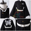 Monenjoy 鬼滅の刃 時透 無一郎 コスプレ衣装　ときとう むいちろう　刺繡柄　プリント文字　隊服  霞柱 日の呼吸の剣士　コスチューム　きめつのやいば　cosplay