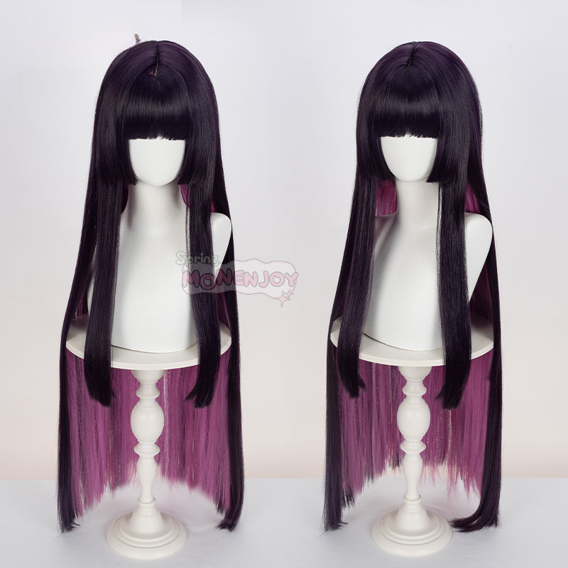 Monenjoy ロックは淑女の嗜みでして オト / 黒鉄 音羽　コスプレウィッグ　カツラ　約100cm　WIG001 - Monenjoy