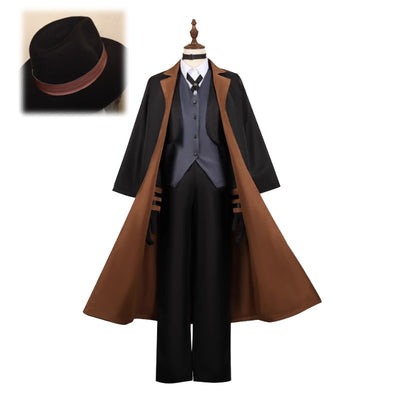 Monenjoy　納品　文豪ストレイドッグス 中原中也 コスプレ衣装　なかはら ちゅうや　イベント　帽子付GS1304 - Monenjoy