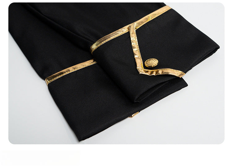 Monenjoy 銀魂 コスプレ　土方 十四郎　ぎんたま 　ガンマスク付コスチューム　真選組の副長　真選組　ユニフォーム　学園祭　イベント　仮装 - Monenjoy