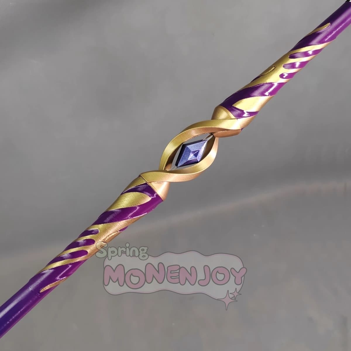 Monenjoy 崩壊スターレイル マダムヘルタ 専用杖（185cm） 3Dプリント製 発光/非発光タイプ 分割式で持ち運び楽々