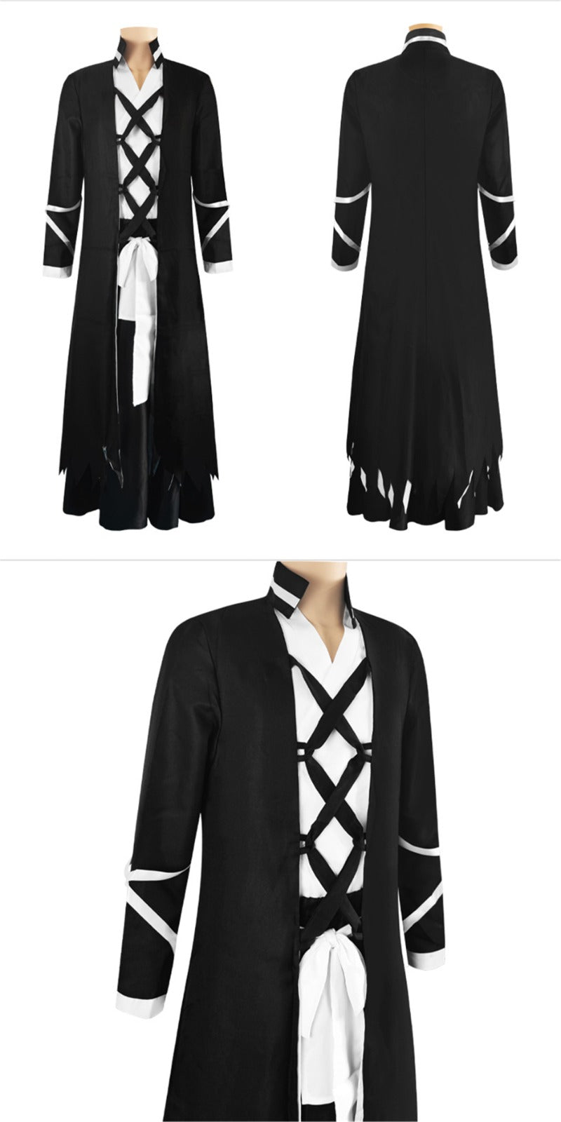 Monenjoy Shinigami Kurosaki Ichigo Death Costume Gotei 13 Cosplay Costume Gotei 13 Event BLEACH Thousand-Year Blood War Arc Costume