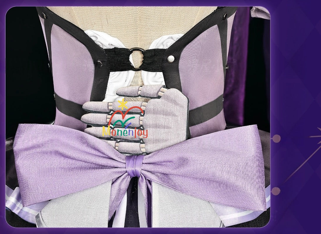 Monenjoy　崩壊スターレイル　マダムヘルタ　コスプレ衣装　洋服　ワンピース　3d樹脂製アクセサリー　コスチュームGS1204 - Monenjoy