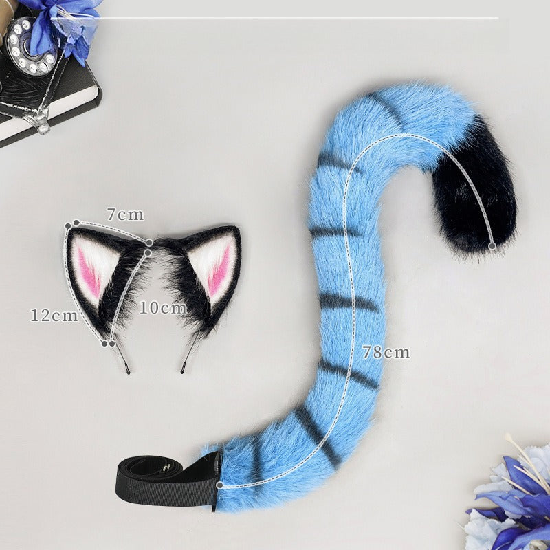 Monenjoy　映画『KPOPガールズ！デーモン・ハンターズ サジャ・ボーイズ　虎　耳＋尻尾　虎尻尾　イベント　kpop demon hunters plush K-POP  アニメーション