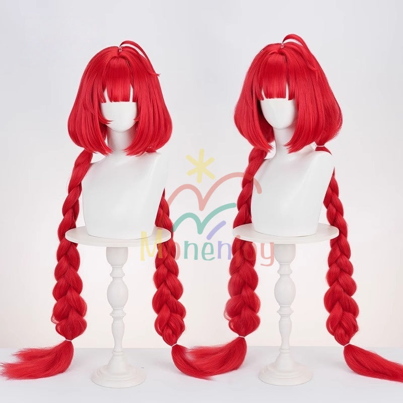 Monenjoy ゼンレスゾーンゼロ 浮波柚葉　コスプレウィッグ　105㎝　かつら　イベント　 怪啖屋　アクセサリー