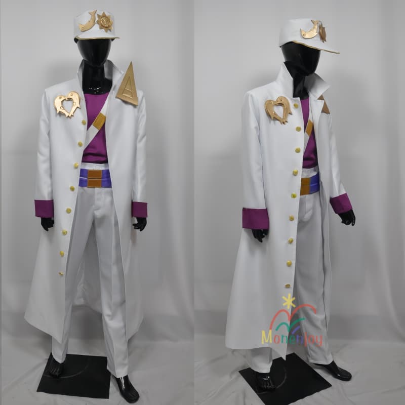 Monenjoy　ジョジョの奇妙な冒険　第3部　スターダストクルセイダース　空条承太郎　コスプレ衣装　白色セット　コスチューム　イベント