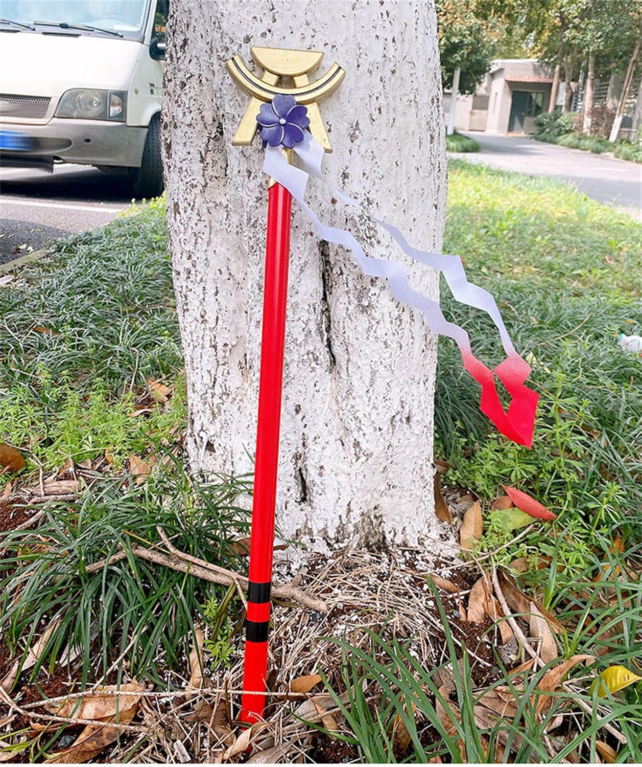 Monenjoy 原神　八重神子　コスプレ道具　 約60cm 法杖 法器 殺生櫻 PU製造 cosplay - Monenjoy