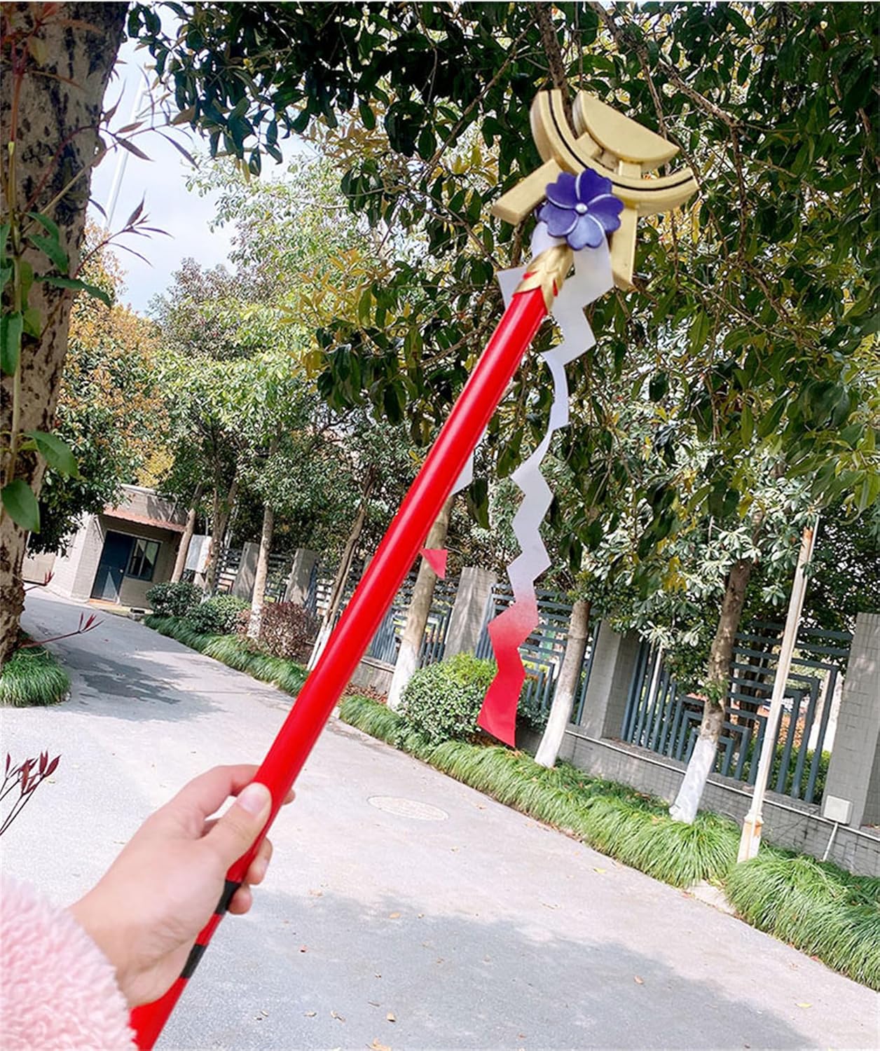 Monenjoy 原神　八重神子　コスプレ道具　 約60cm 法杖 法器 殺生櫻 PU製造 cosplay - Monenjoy