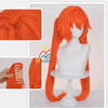 Monenjoy　ゼンレスゾーンゼロ オルペウス　鬼火　オレンジ色　ウィッグ　鬘　Zenless Zone Zero  　コスプレ道具　アクセサリー