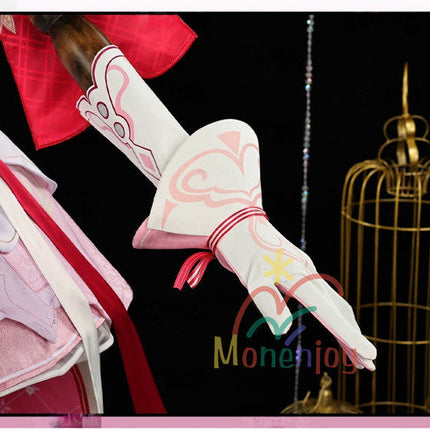Monenjoy　崩壊3rd 妖精エリ  エリシア コスプレ　ピンク色　コスチューム　ハロウィン　コスプレ衣装