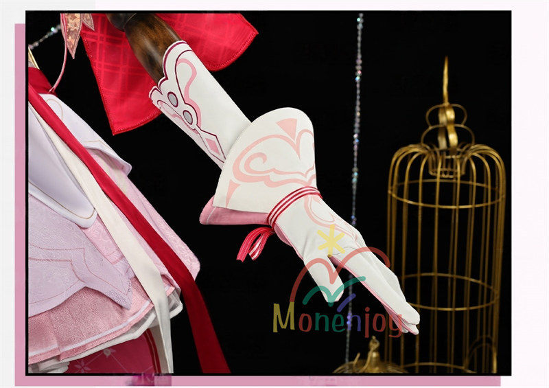 Monenjoy　崩壊3rd 妖精エリ  エリシア コスプレ　ピンク色　コスチューム　ハロウィン　コスプレ衣装