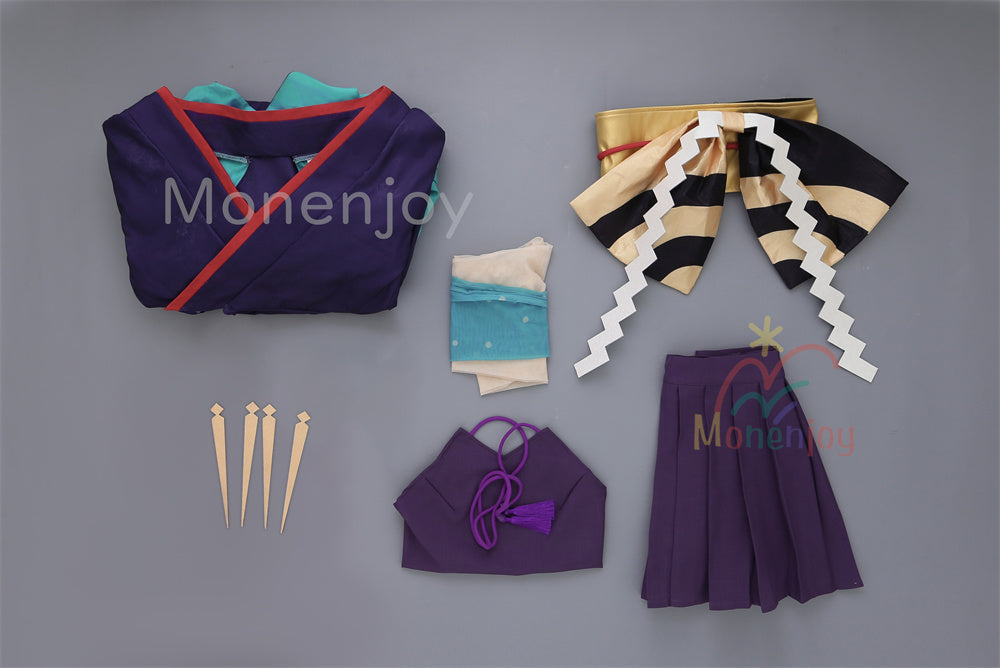 Monenjoy 超かぐや姫  月見ヤチヨ　ジャカード生地 コスプレ衣装　ぬいぐるみ追加　コスチューム　イベント　和服 MONENJOY