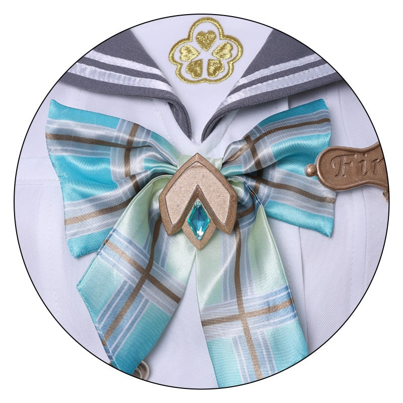 Monenjoy 崩壊スターレイル　ホタル　JK服　刺繡ロゴ　セーラー服　夏　春の贈り物　スターレイル　コスチューム　コスプレ衣装