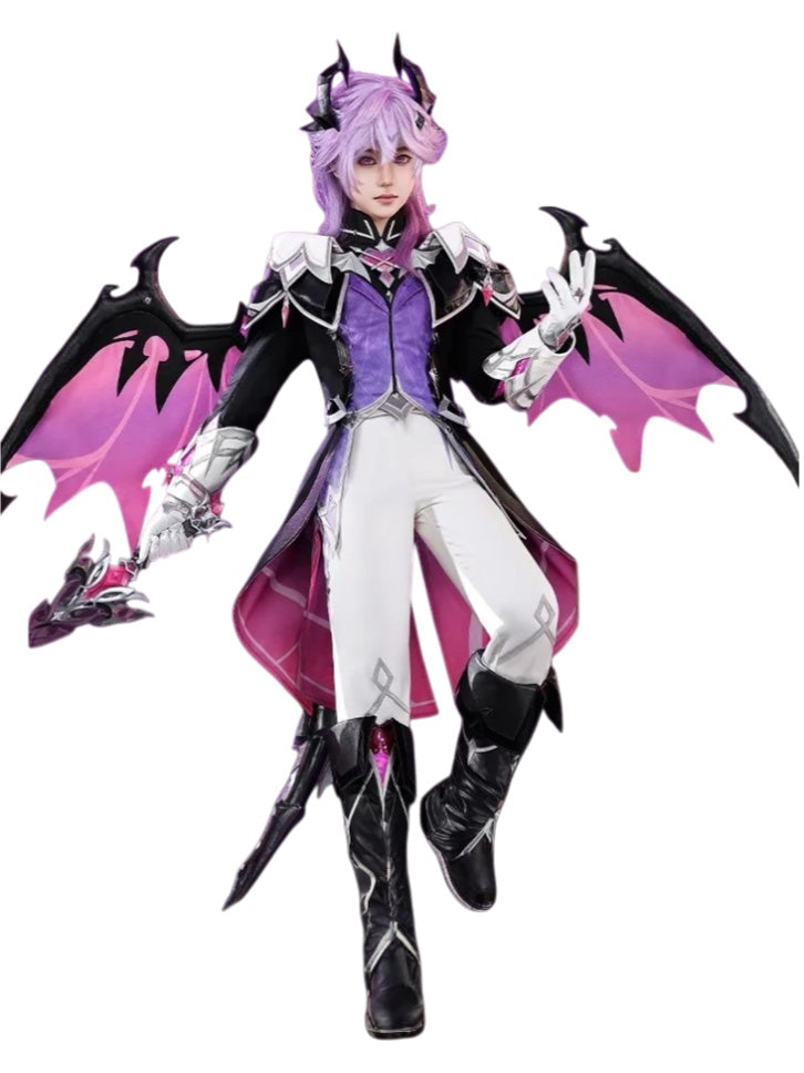 「予約販売」Monenjoy　 原神 ドゥリン　Durin　コスプレ衣装　合金製パーツ　ドラコ・ルベド座　翼＋尻尾＋武器＋ウィッグ別途追加可能　魔龍ドゥリン　仮装　ハロウィン