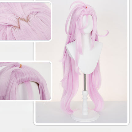 Monenjoy　原神 アイノ ウィッグ　コスプレ道具　カツラ　Aino　ピンク色　 100cm　ナド・クライ　チャカチャ・クルムカケ工房の大黒柱　アクセサリーGSwig1018