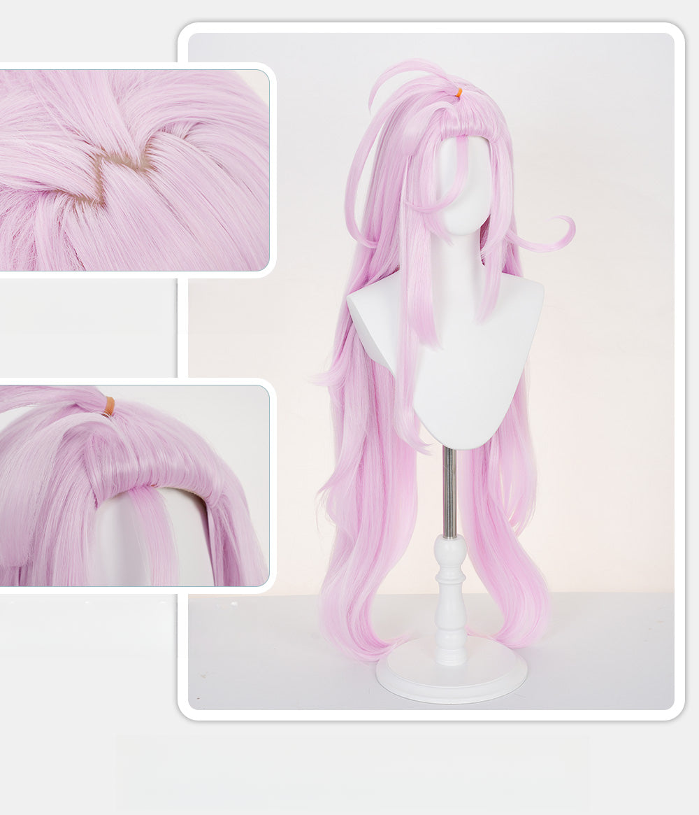Monenjoy　原神 アイノ ウィッグ　コスプレ道具　カツラ　Aino　ピンク色　 100cm　ナド・クライ　チャカチャ・クルムカケ工房の大黒柱　アクセサリーGSwig1018