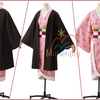 Monenjoy　鬼滅の刃 竈門 禰󠄀豆子　コスプレ衣装　和服　かまど ねずこ　コスチューム　 口枷付き　ハロウィン　クリスマス