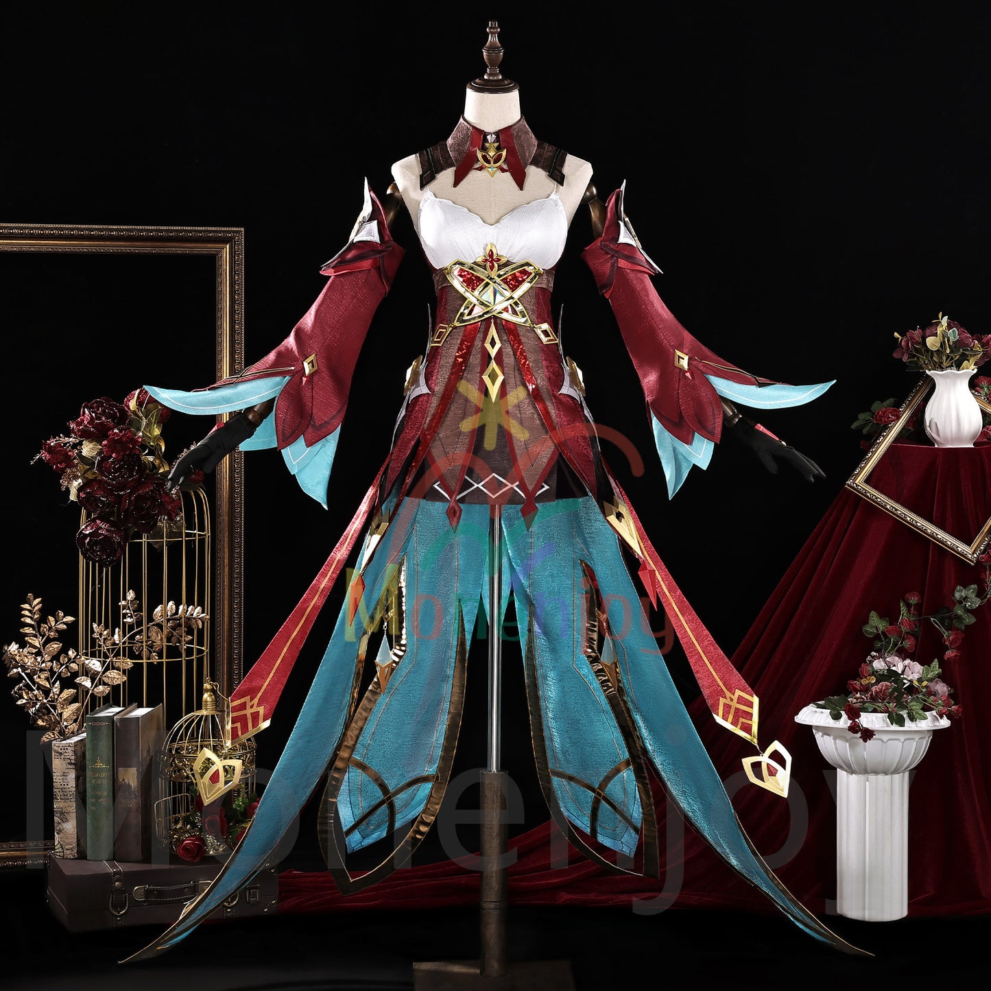 Monenjoy　原神　アリス　コスプレ衣装　3d樹脂製パーツ　帽子付　クレー　魔女　ナド・クライ編 MONENJOY
