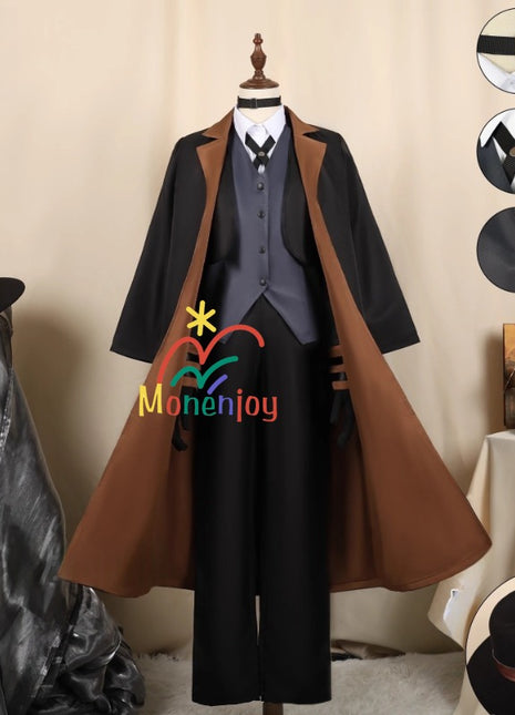 Monenjoy　納品　文豪ストレイドッグス 中原中也 コスプレ衣装　なかはら ちゅうや　イベント　帽子付GS1304 - Monenjoy