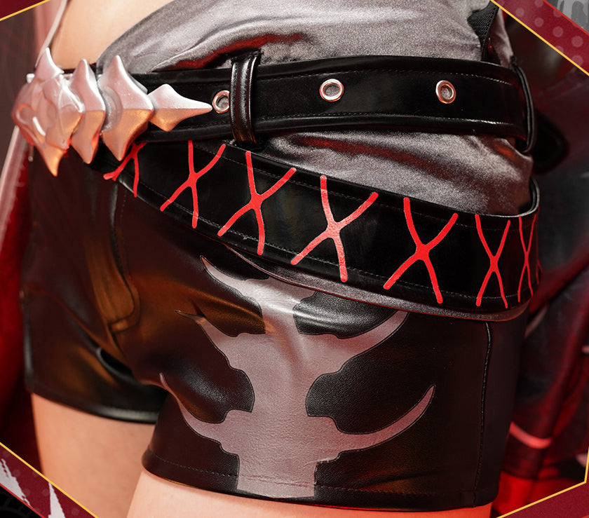 Monenjoy　崩壊スターレイル　黄泉　集真赤　舞台服　刺繍生地　花紋生地　コスチューム　変装　イベント　仮装　花火大会　学園祭　COS　 - Monenjoy