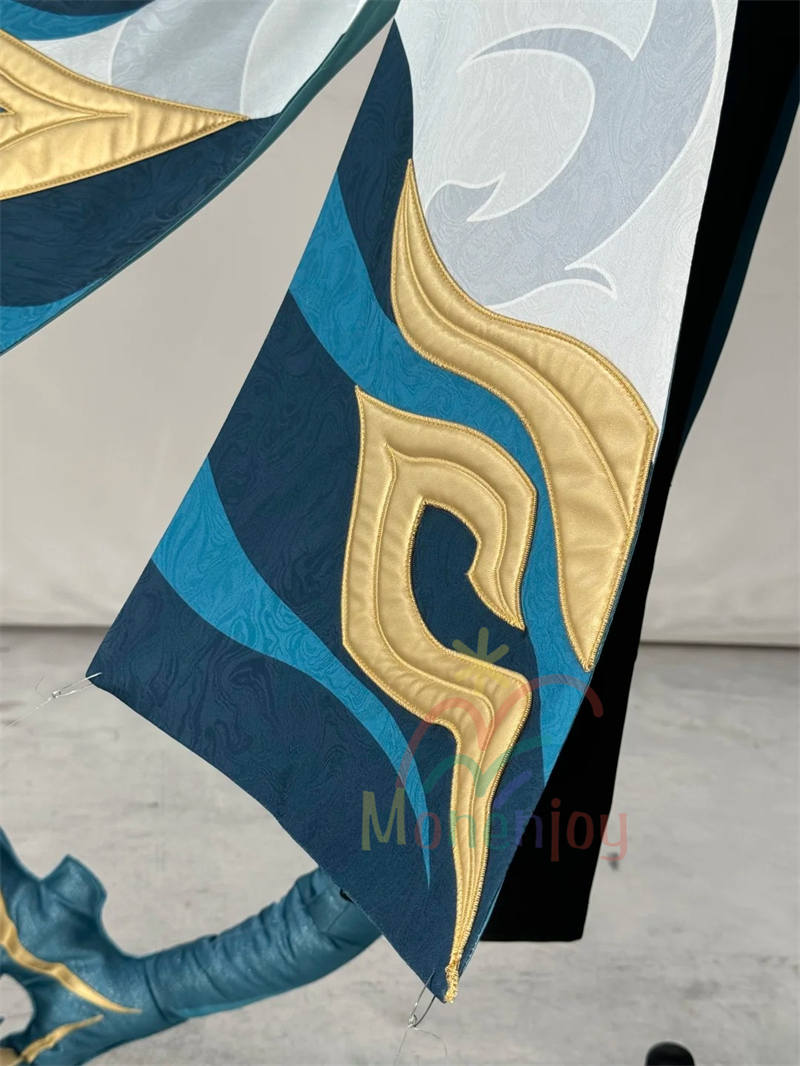 Monenjoy　崩壊スターレイル　丹恒騰荒　コスプレ　黄龍　黄金裔　Dan Heng・Permansor Terrae　コスチューム　3d樹脂製手甲付　1.8ｍ尻尾追加　ウィッグ＋シューズ追加　ハロウィン　ジャカード生地　  伏竜