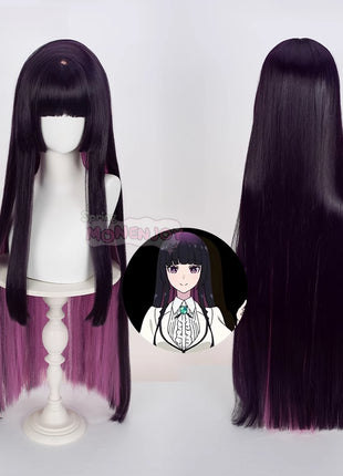 Monenjoy ロックは淑女の嗜みでして オト / 黒鉄 音羽　コスプレウィッグ　カツラ　約100cm　WIG001 - Monenjoy