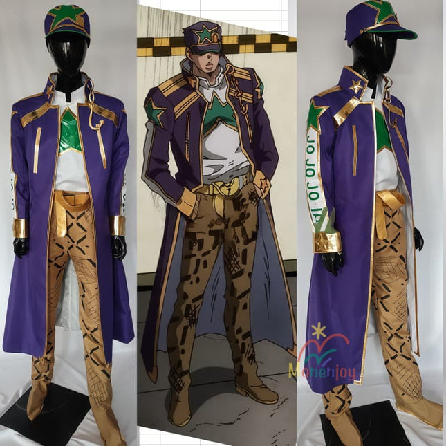 Monenjoy ジョジョの奇妙な冒険　空条承太郎　コスプレ衣装　帽子付　空条徐倫　コスプレ衣装　コスチューム　イベント