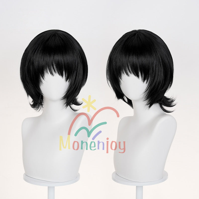 Monenjoy タコピーの原罪　久世 しずか　ウィッグ　コスプレ道具　カツラ　黒色　フリーサイズ 快適 wig かつらGSwig1011