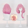 Monenjoy　崩壊スターレイル キュレネ　ウィッグ　ピンク色　カツラ　40cm　 Cyrene オンパロス　コスプレ道具GS1408 - Monenjoy