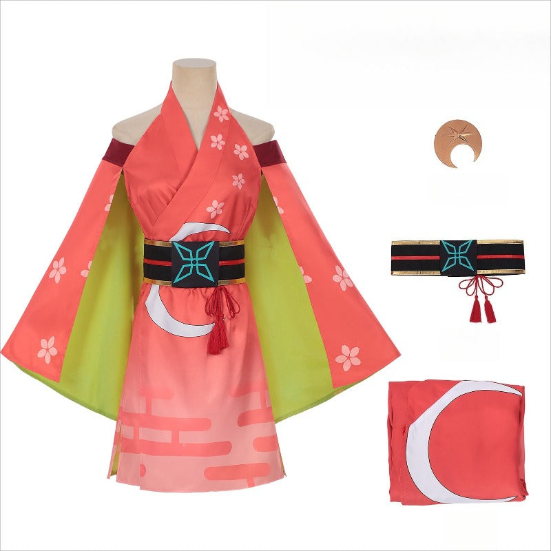 Monenjoy 超かぐや姫 かぐや コスプレ 和服 和風 ワンピース 酒寄彩葉