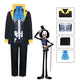 Monenjoy ONEPIECE ブルック　麦わらの一味 音楽家 ソウルキング 海賊団 紳士衣装 スーツセット　黒色　礼服　コスチューム　COS　ハロウィン　舞台衣装　学園祭　クリスマス　イベント - Monenjoy